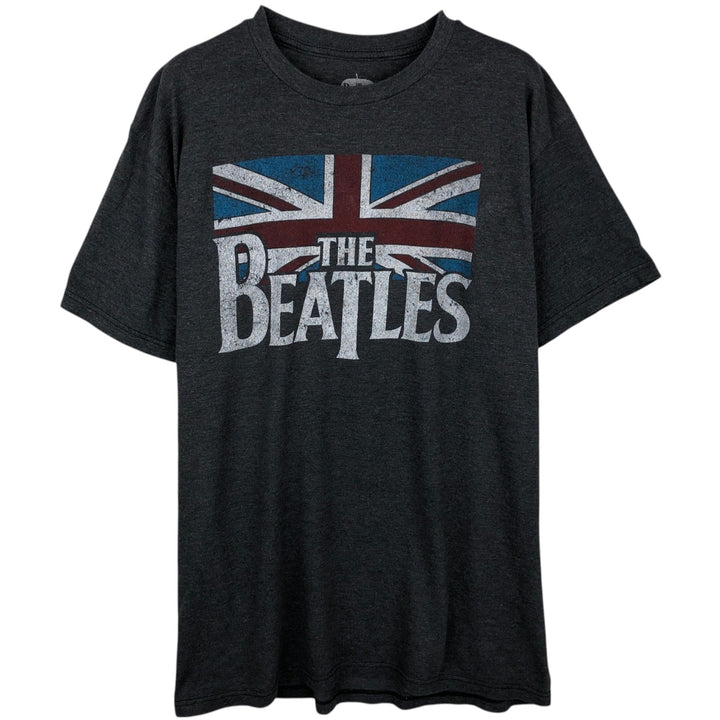 THE BEATLES Band T-shirt, Men's L size cotton gray type Vintage Second Hand