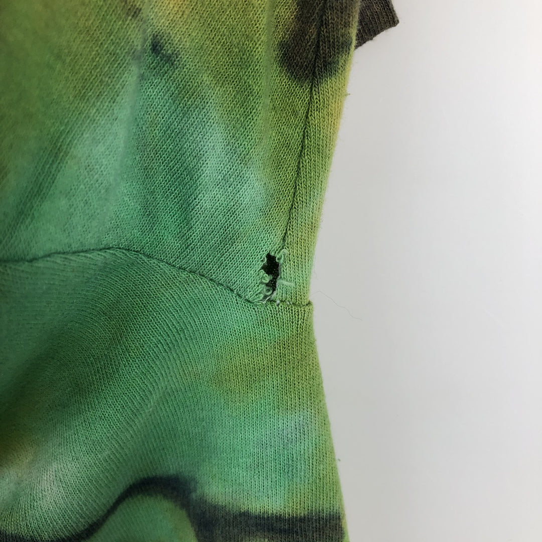 SNOOP DOGG Snoop Dog Tie-dye Pattern Rap T-shirt Men's M size cotton green type Vintage Second Hand