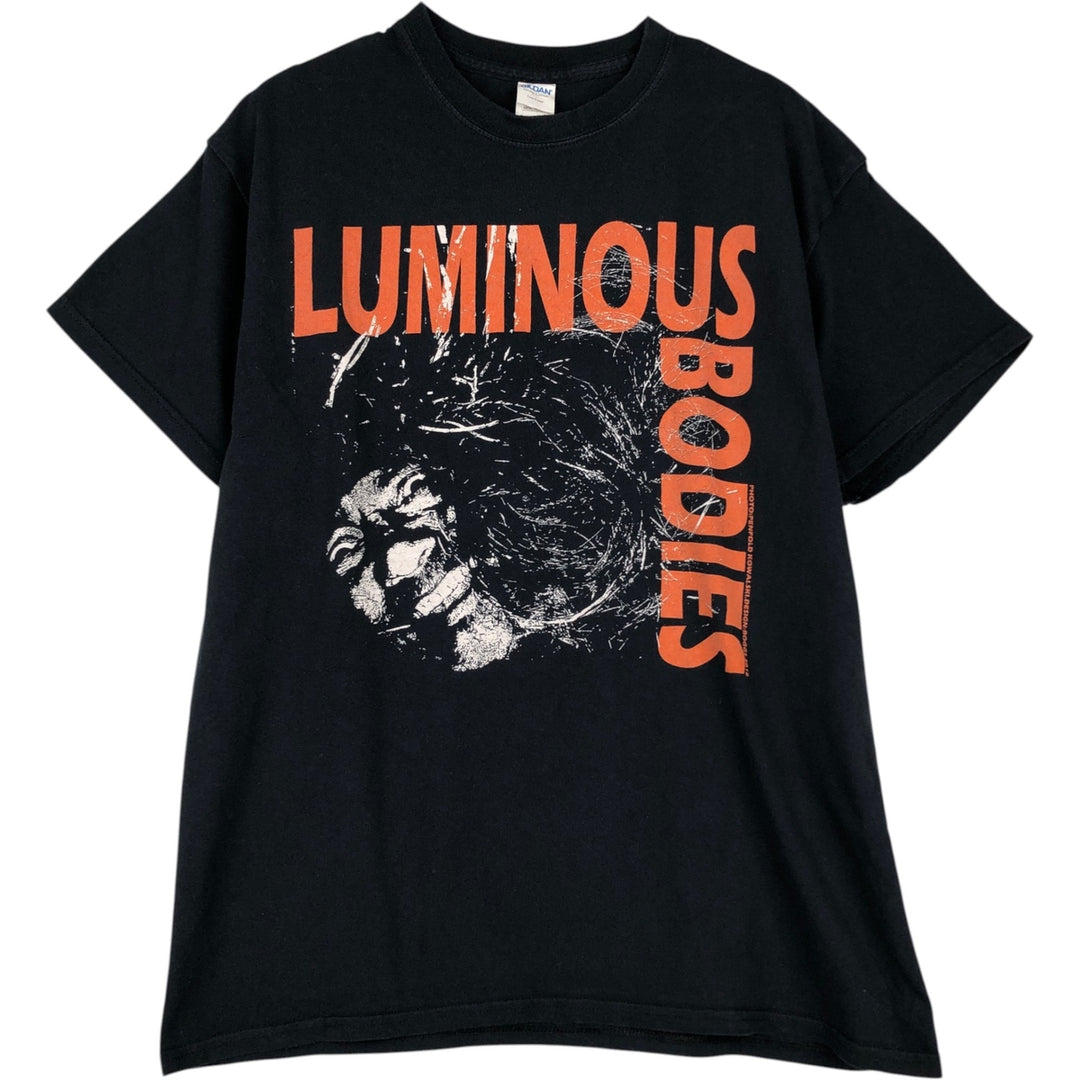 Gildan Luminous Bodies Band T-Shirt (Men's Size L) cotton black type Vintage Second Hand