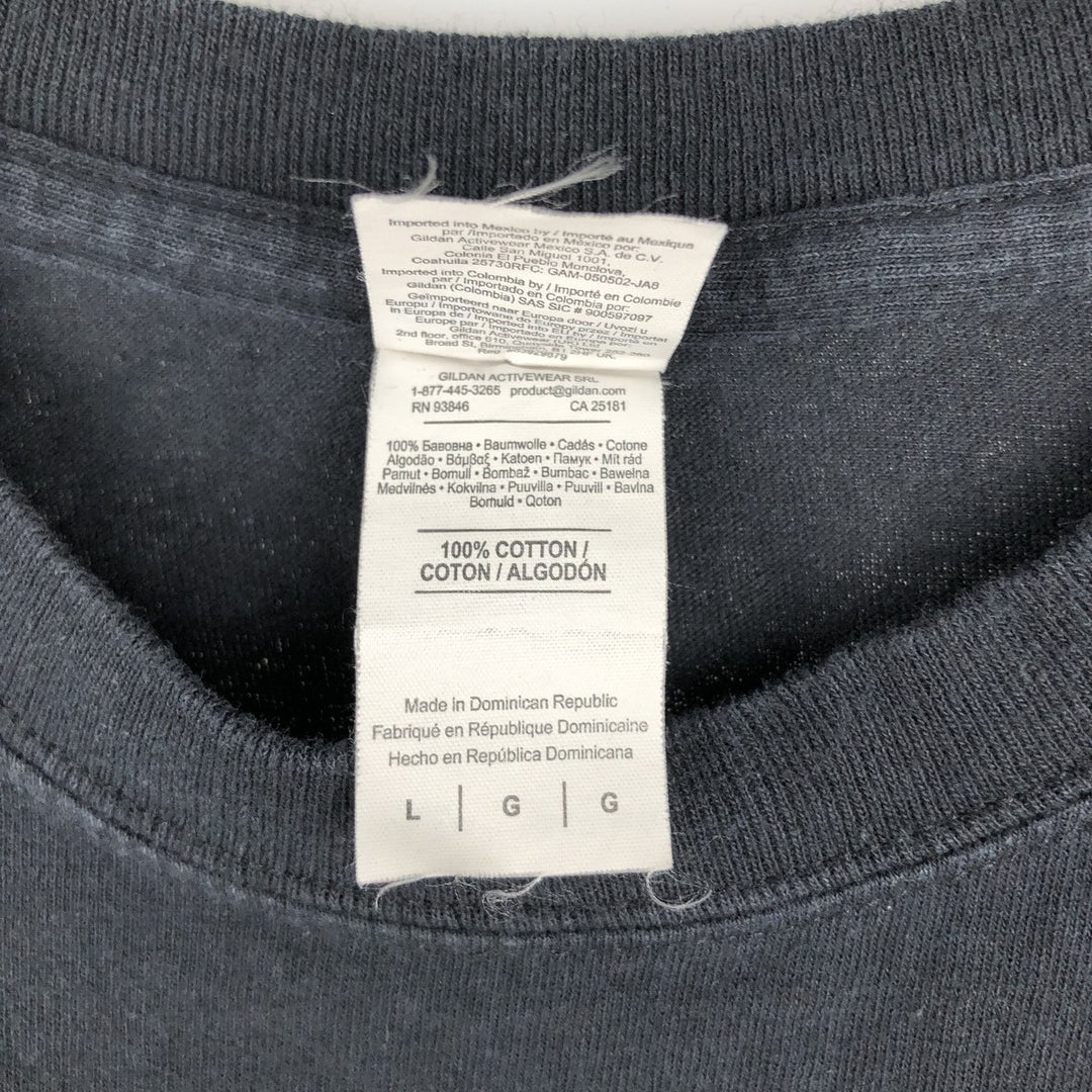 Gildan Luminous Bodies Band T-Shirt (Men's Size L) cotton black type Vintage Second Hand