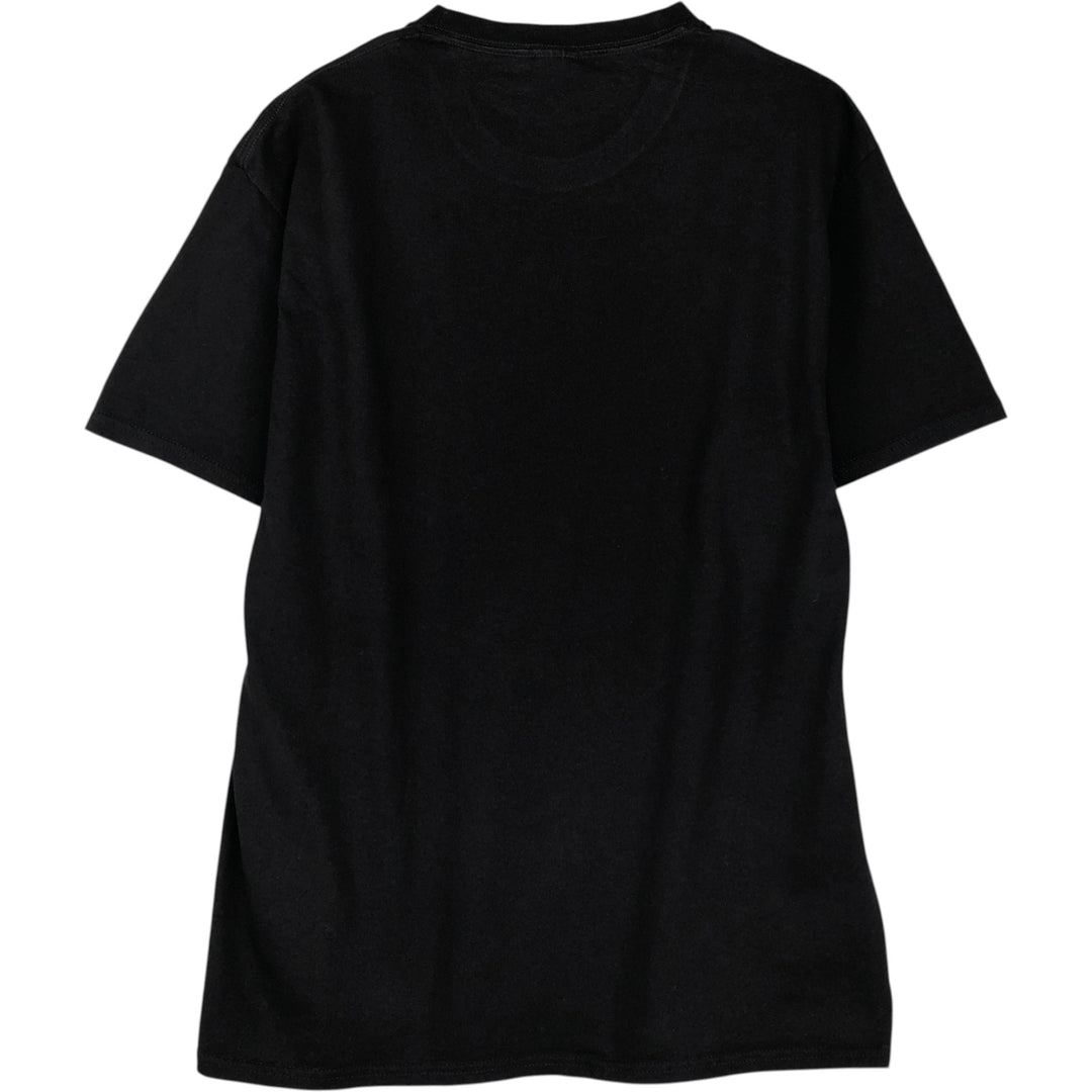 MISFITS Skull Pattern Band T-shirt, Men's L size cotton black type Vintage Second Hand