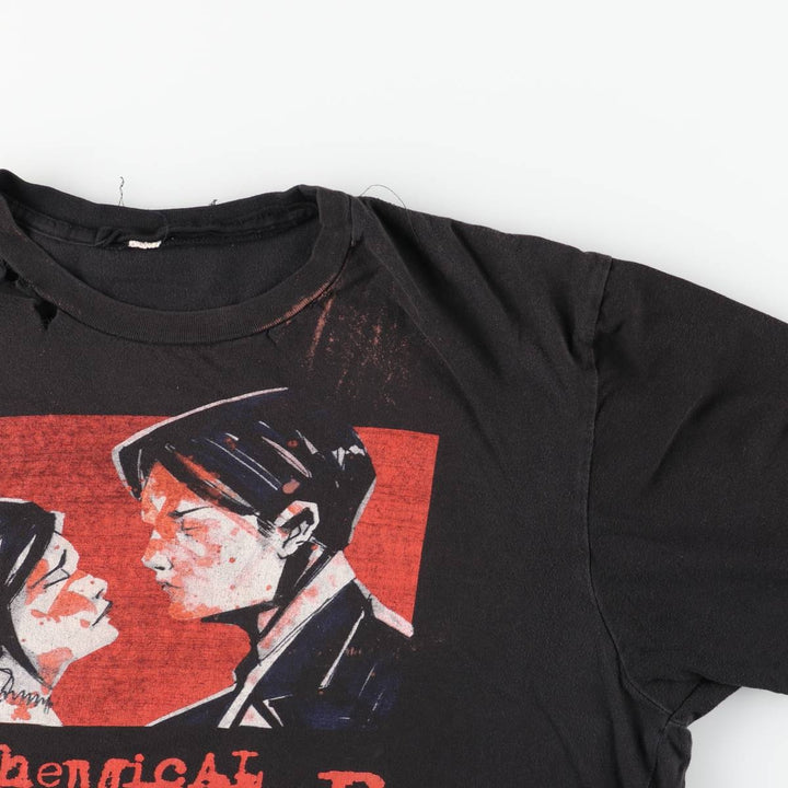MY CHEMICAL ROMANCE My Chemical Romance Band T-shirt Band T Men's L size unclear black type Vintage Second Hand