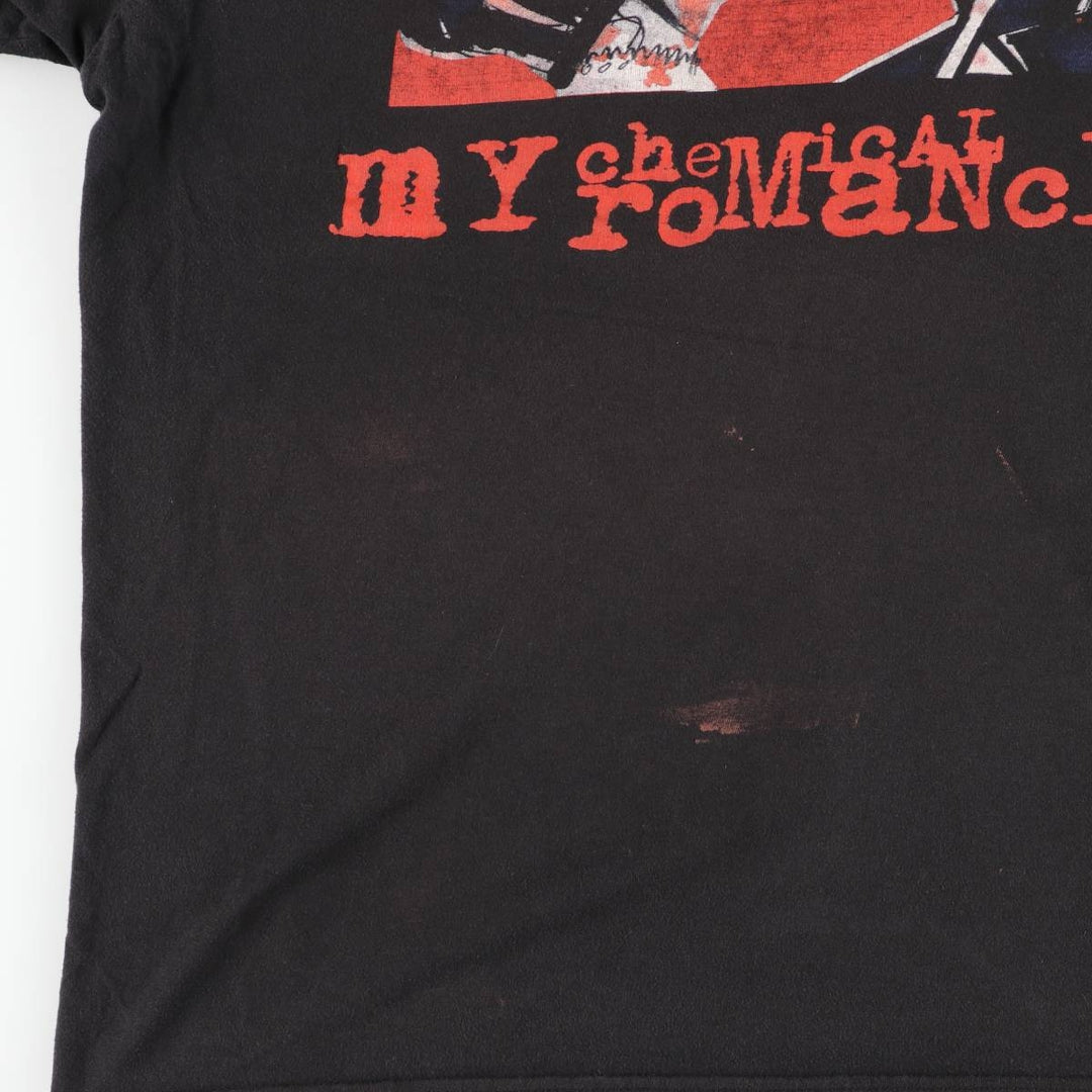 MY CHEMICAL ROMANCE My Chemical Romance Band T-shirt Band T Men's L size unclear black type Vintage Second Hand