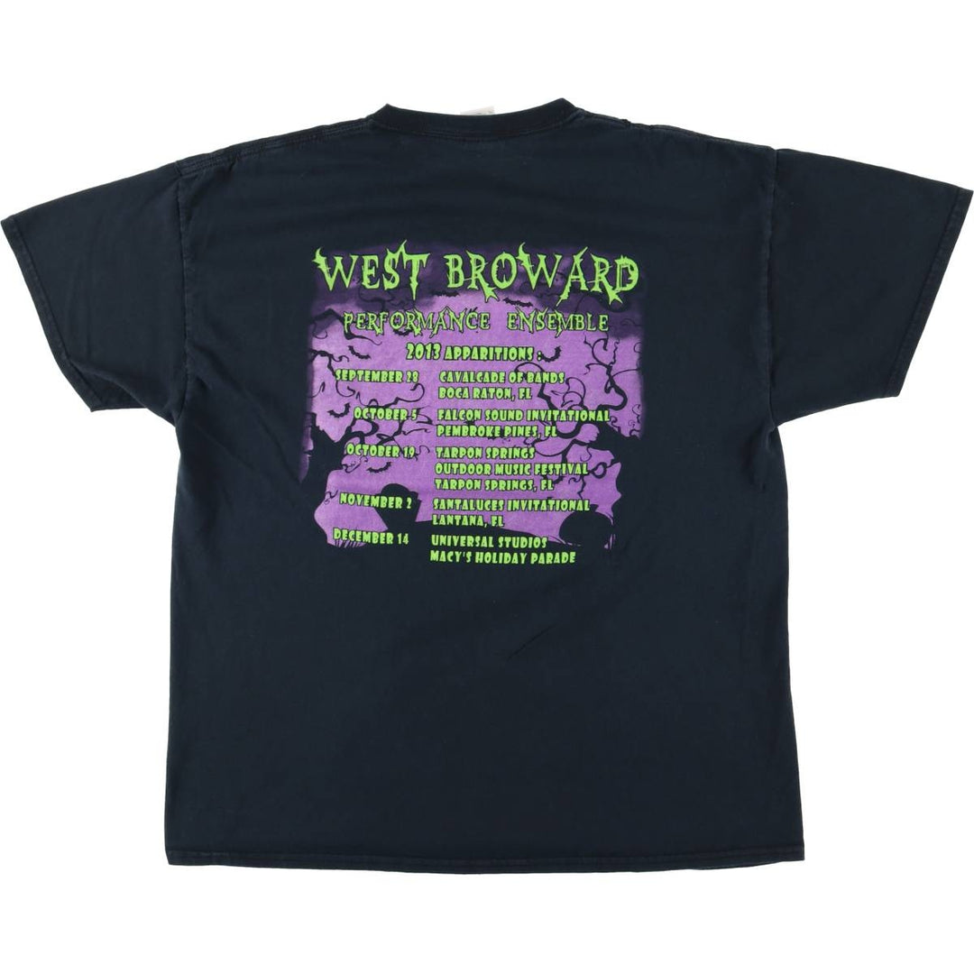 Gildan Samhain Band T-shirt, Men's XL equivalent. cotton black type Vintage Second Hand
