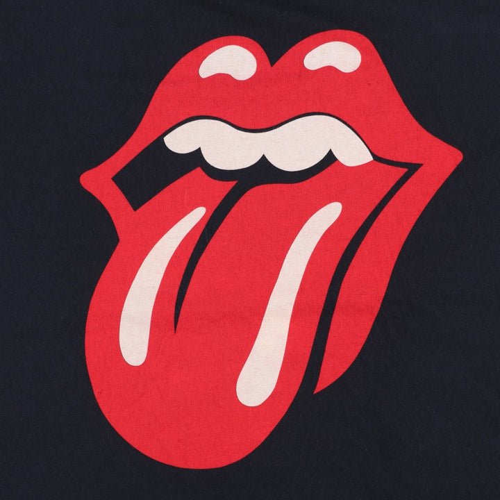 The Rolling Stones Band T-shirt, Men's XL cotton black type Vintage Second Hand