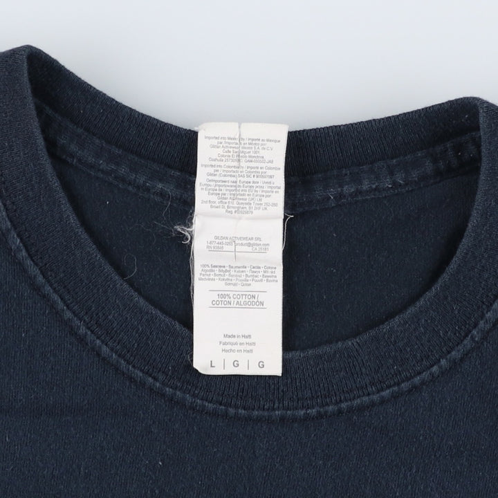 PINK FLOYD Pink Floyd Band T-shirt Band T Men's L size cotton black type Vintage Second Hand