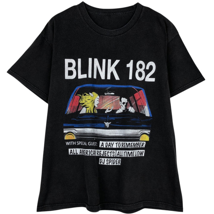 BLINK-182 Band T-Shirt, Men's Size L unclear Charcoal Vintage Second Hand
