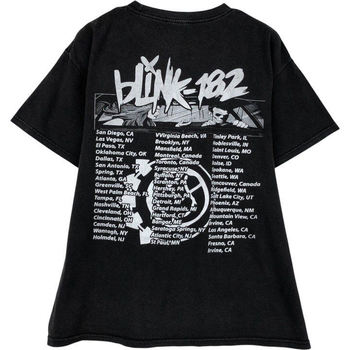 BLINK-182 Band T-Shirt, Men's Size L unclear Charcoal Vintage Second Hand