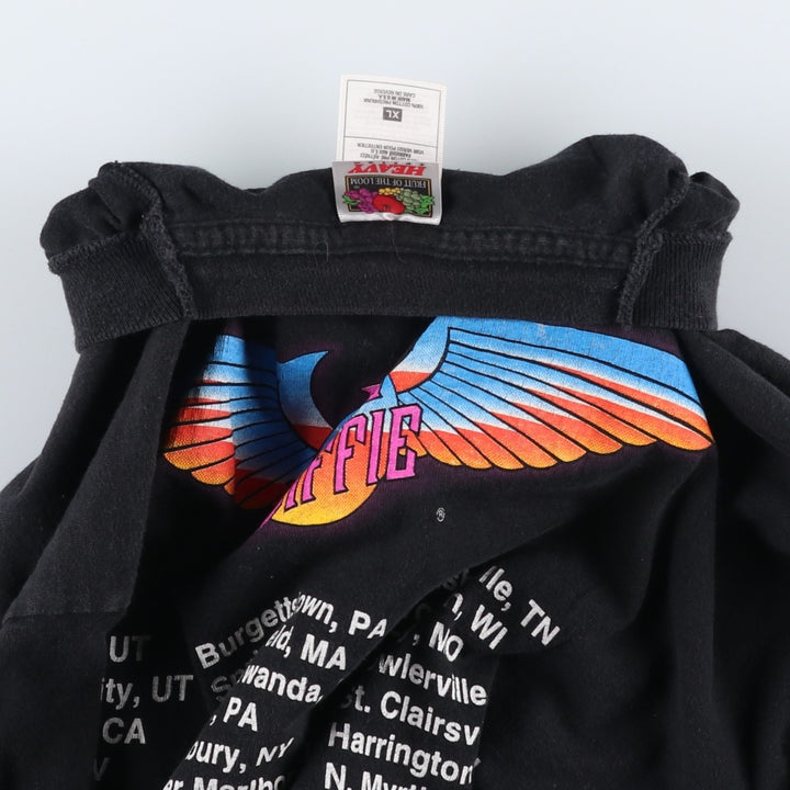90'S Fruit of the Loom Joe Diffie Band T-Shirt, Made in USA, Men's XL equivalent, Vintage cotton black type Vintage Second Hand