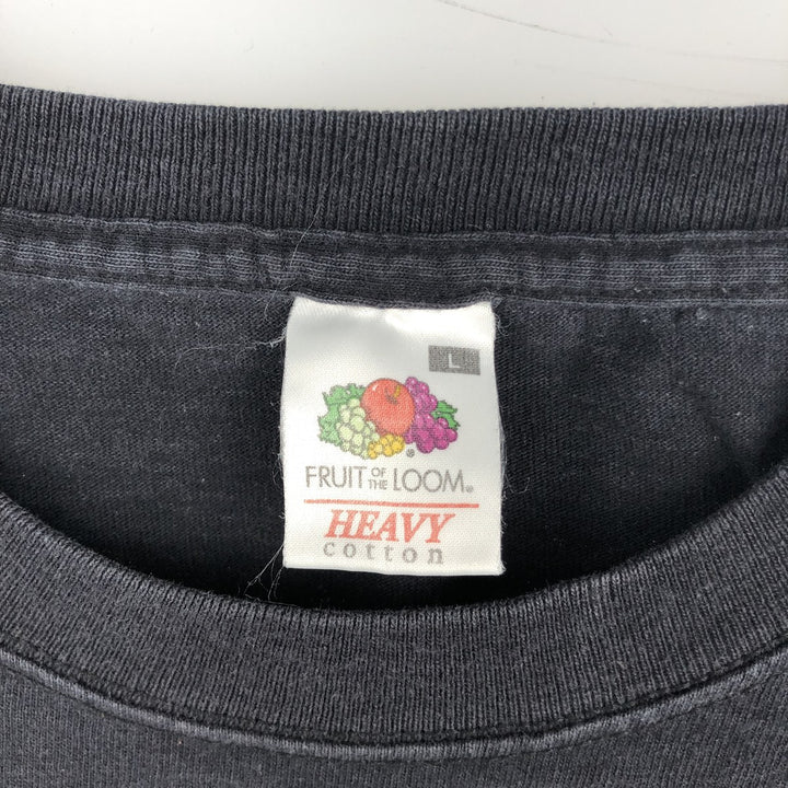 Fruit of the Loom Heavy Cotton Iron Maiden Band T-Shirt (Men's Size L) cotton black type Vintage Second Hand