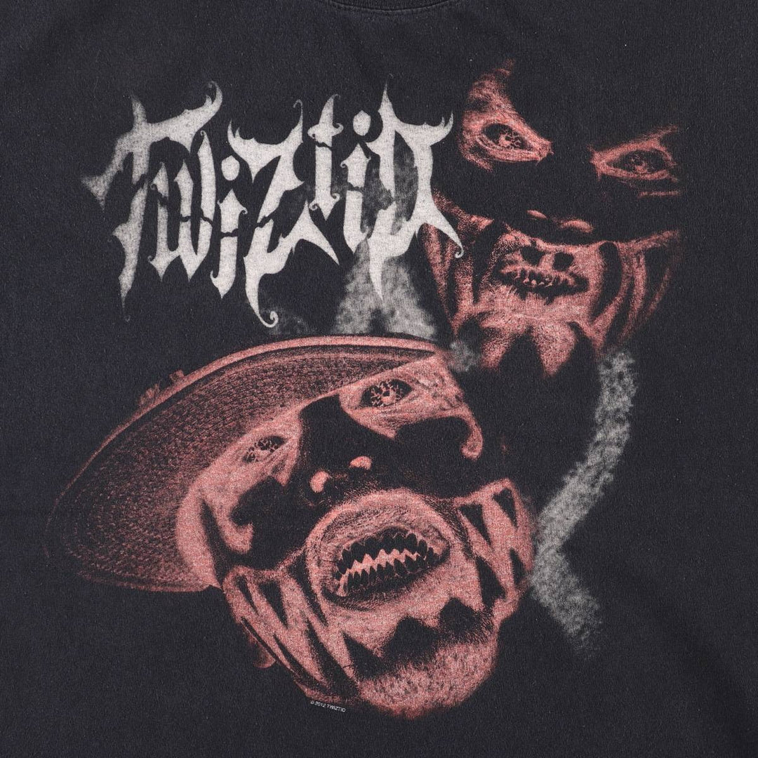 Anvil TWIZTID Wrap T-Shirt (Men's Size L) unclear black type Vintage Second Hand