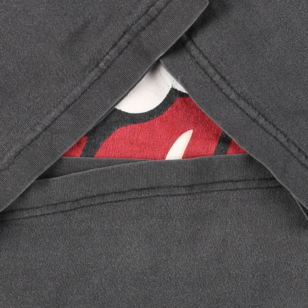 The Rolling Stones Band T-shirt, Men's M size unclear black type Vintage Second Hand