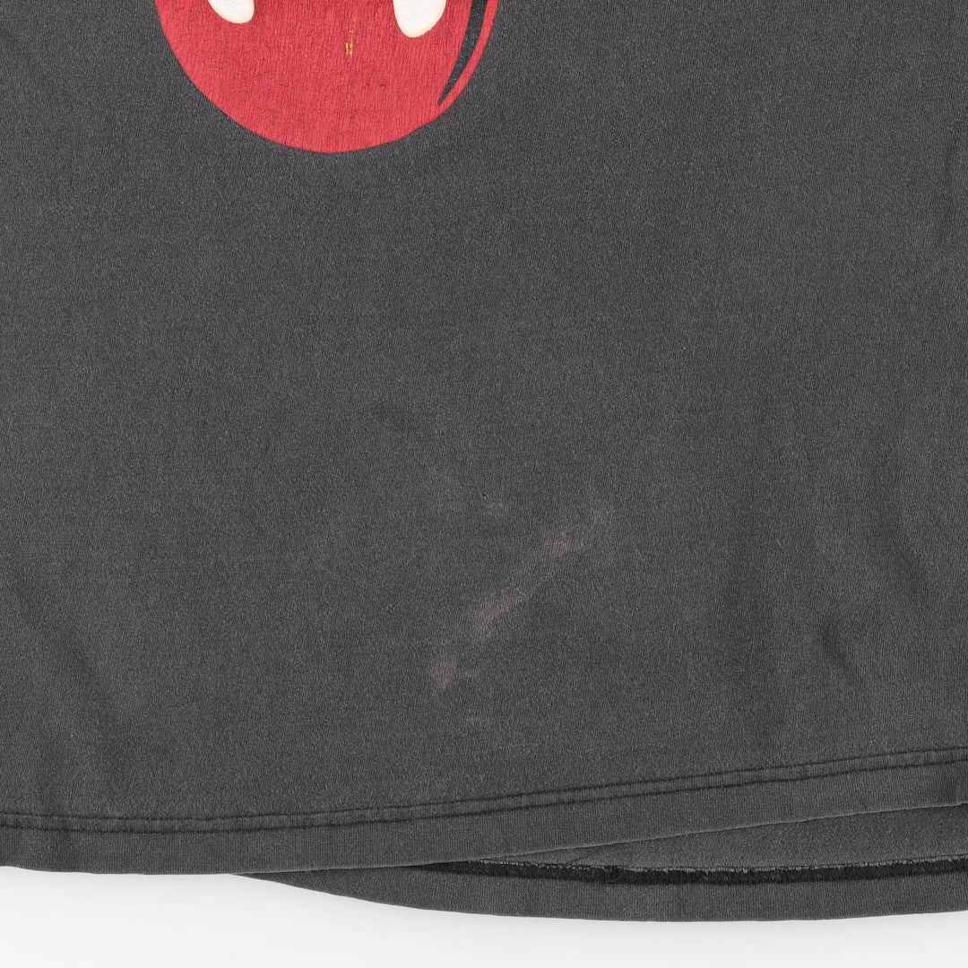 The Rolling Stones Band T-shirt, Men's M size unclear black type Vintage Second Hand