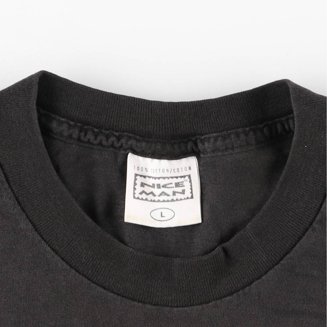 90'S NICE MAN John Michael Montgomery Band T-shirt, Made in USA, Men's Size L (approx.), Vintage cotton black type Vintage Second Hand