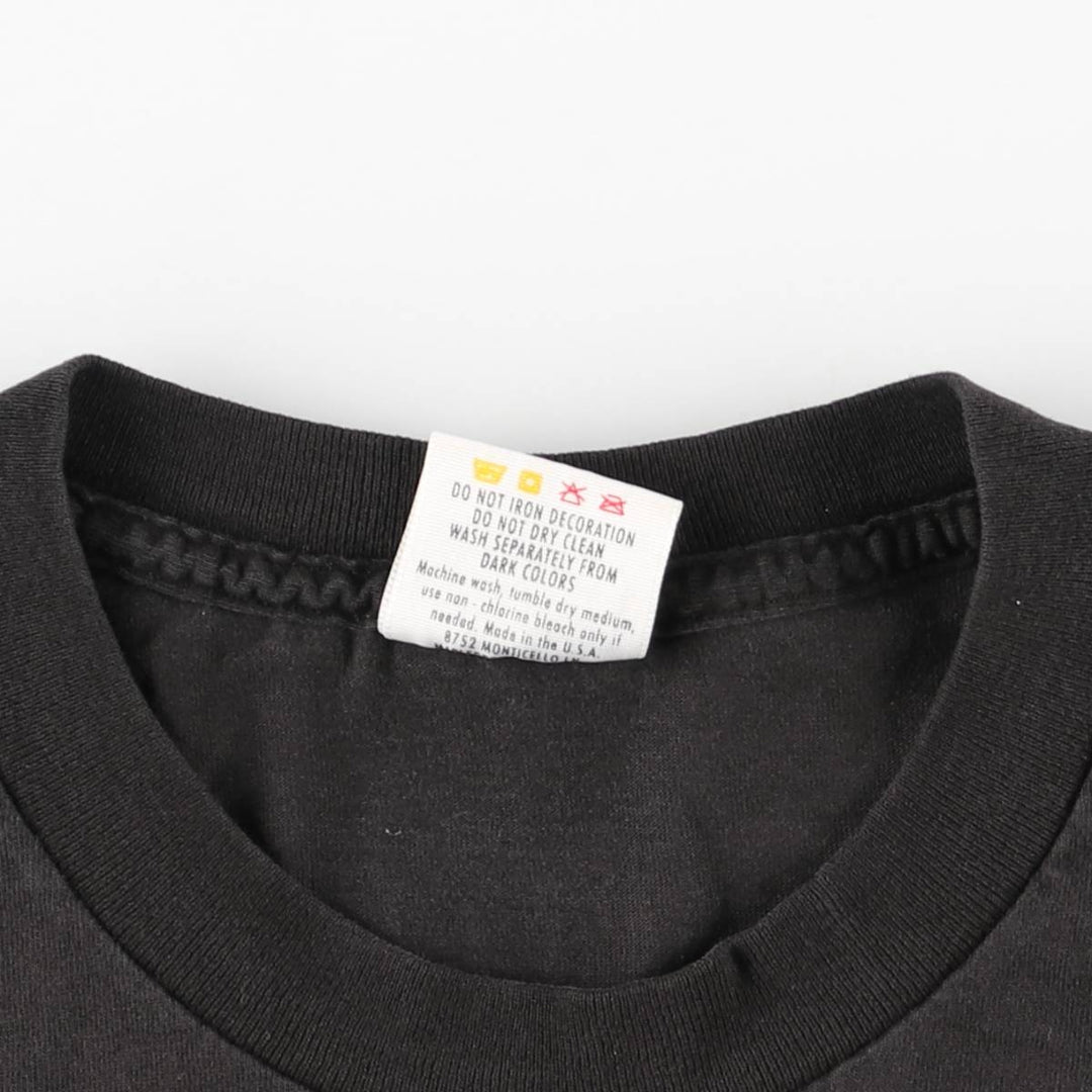 90'S NICE MAN John Michael Montgomery Band T-shirt, Made in USA, Men's Size L (approx.), Vintage cotton black type Vintage Second Hand