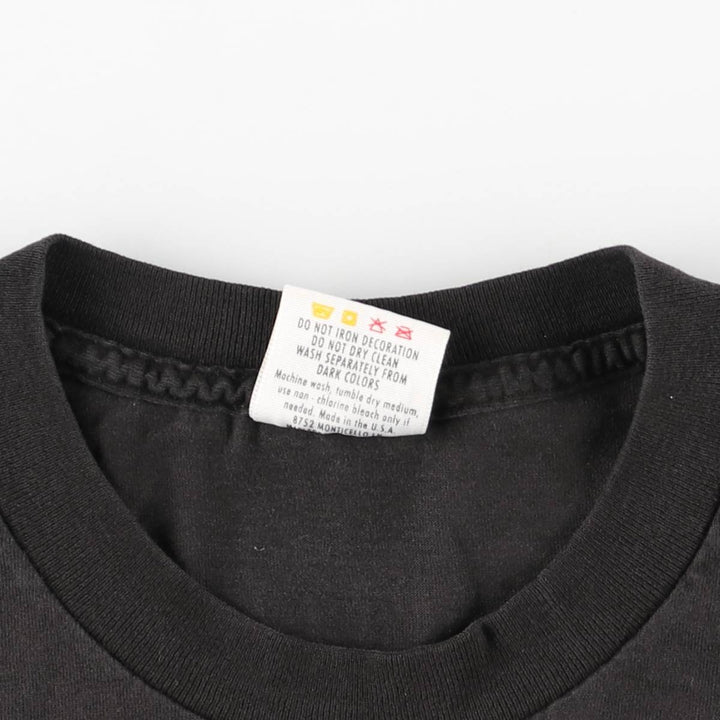 90'S NICE MAN John Michael Montgomery Band T-shirt, Made in USA, Men's Size L (approx.), Vintage cotton black type Vintage Second Hand
