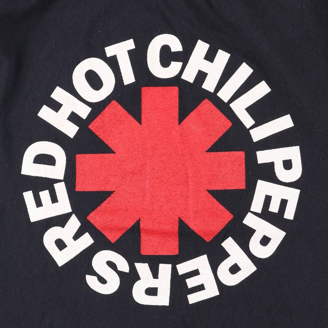 RED HOT CHILI PEPPERS Red Hot Chili Peppers Band T-shirt Band T Men's M size cotton black type Vintage Second Hand