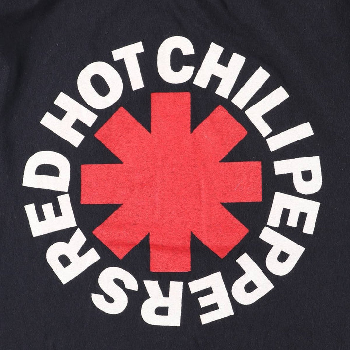RED HOT CHILI PEPPERS Red Hot Chili Peppers Band T-shirt Band T Men's M size cotton black type Vintage Second Hand