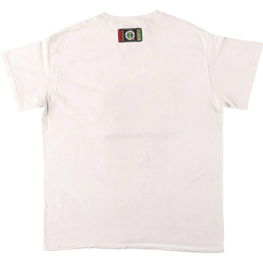 2pac Rap T-shirt, Men's M size cotton white type Vintage Second Hand