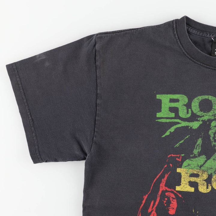 2000'S Zion Rootswear BOB MARLEY Band T-shirt (Men's size M) cotton black type Vintage Second Hand