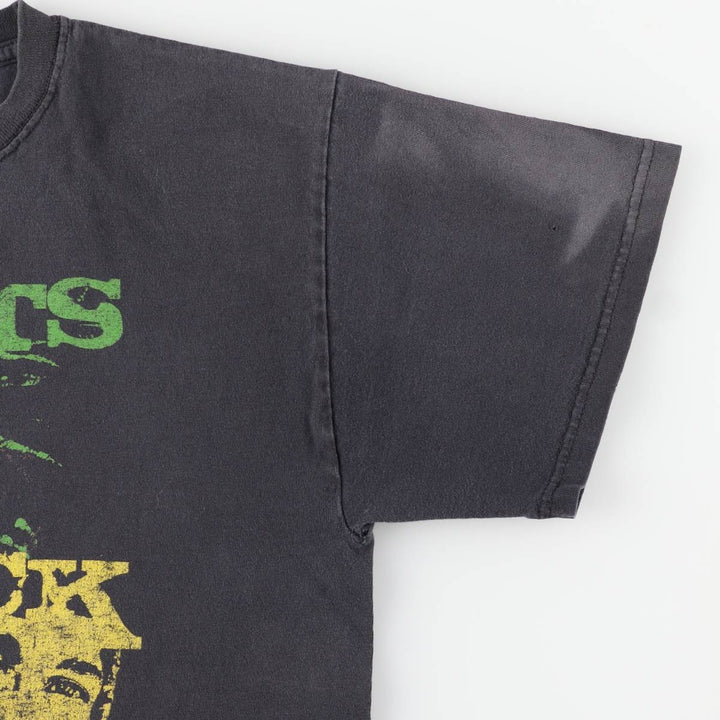 2000'S Zion Rootswear BOB MARLEY Band T-shirt (Men's size M) cotton black type Vintage Second Hand