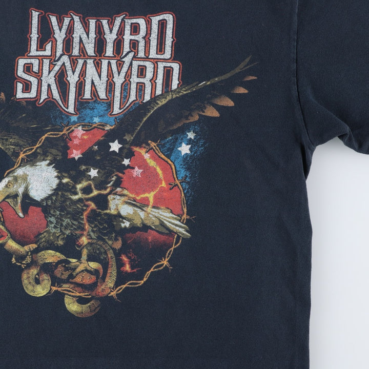 Anvil LYNYRD SKYNYRD band t-shirt, eagle pattern, men's size M. cotton black type Vintage Second Hand