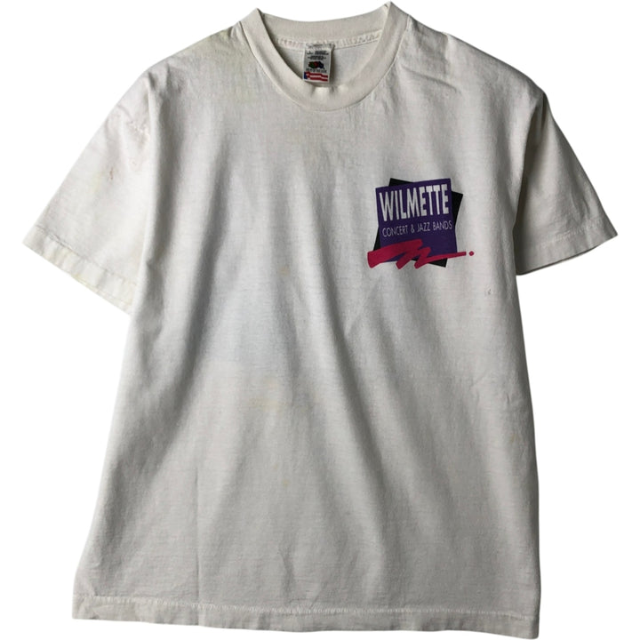 90'S Fruit of the Loom Band T-Shirt, Men's Size L (approx.), Vintage cotton white type Vintage Second Hand