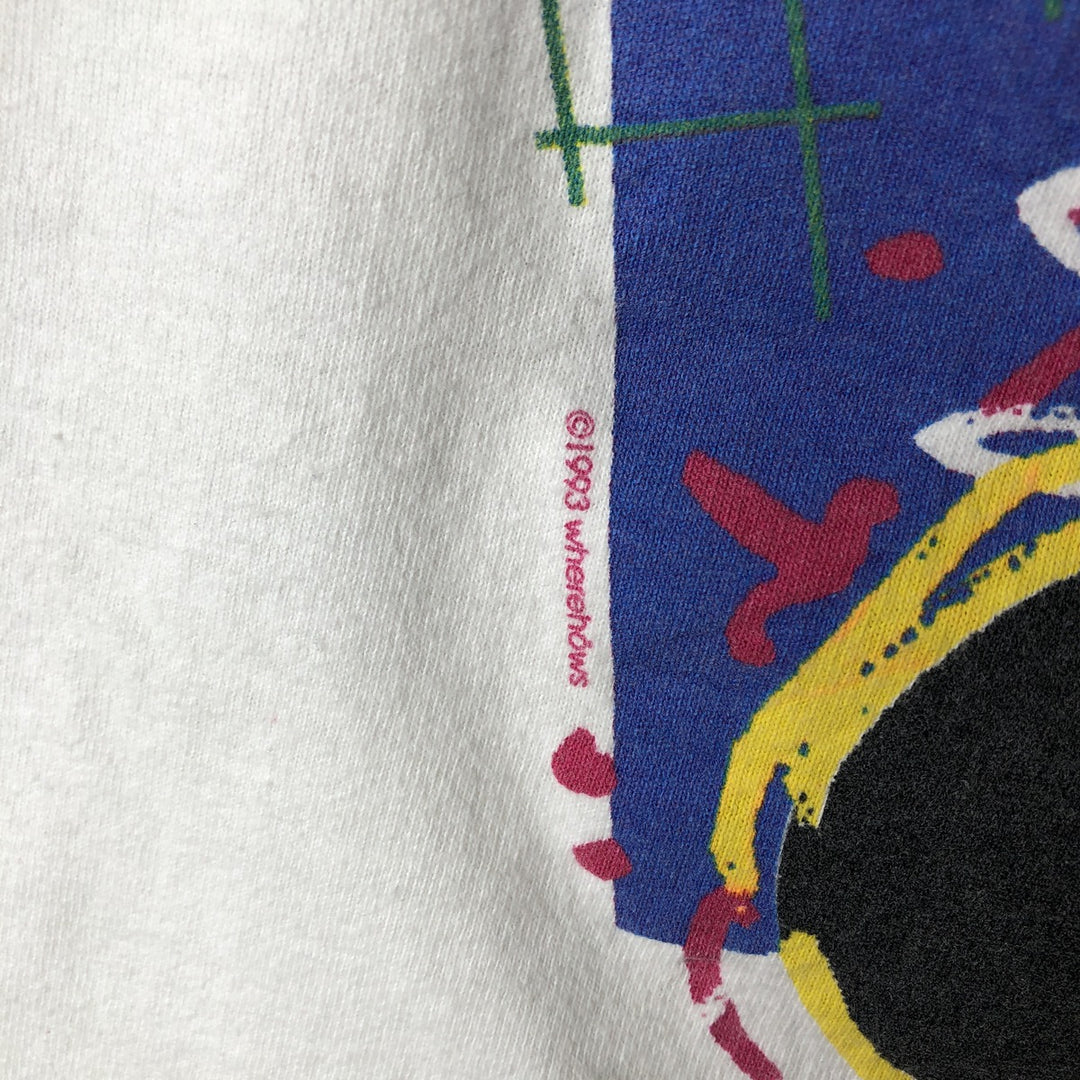90'S Fruit of the Loom Band T-Shirt, Men's Size L (approx.), Vintage cotton white type Vintage Second Hand