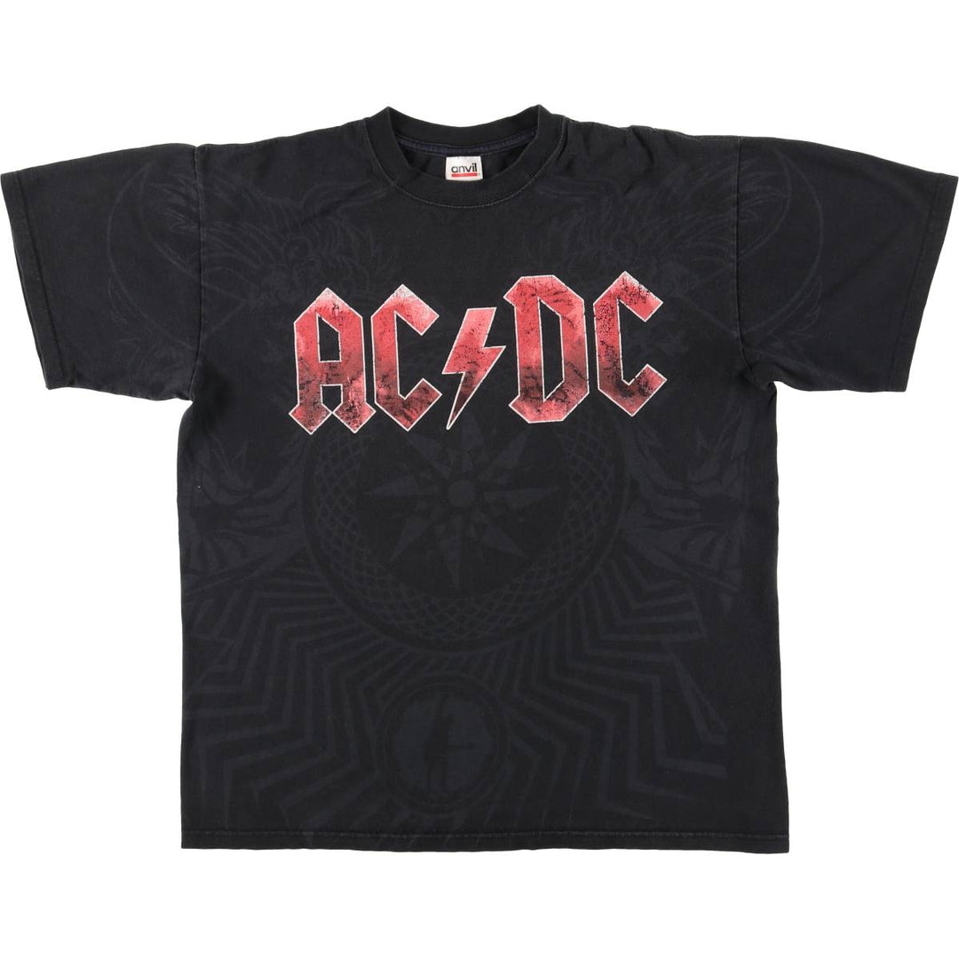 90'S ~ Anvil AC cotton black type Vintage Second Hand