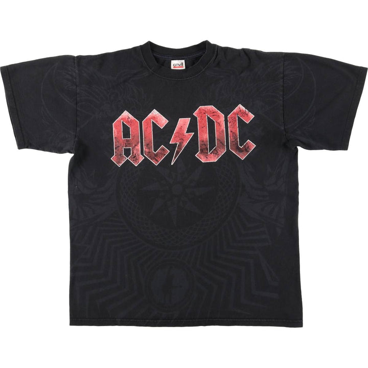 90'S ~ Anvil AC cotton black type Vintage Second Hand