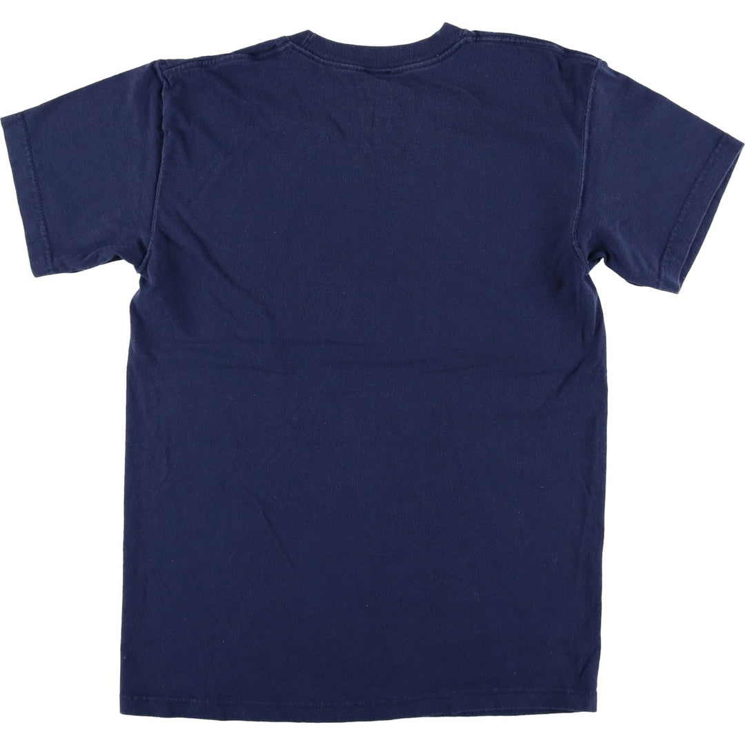 Fruit of the Loom THE BEATLES Band T-shirt (Men's size S) cotton navy blue type Vintage Second Hand