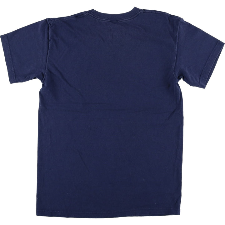 Fruit of the Loom THE BEATLES Band T-shirt (Men's size S) cotton navy blue type Vintage Second Hand