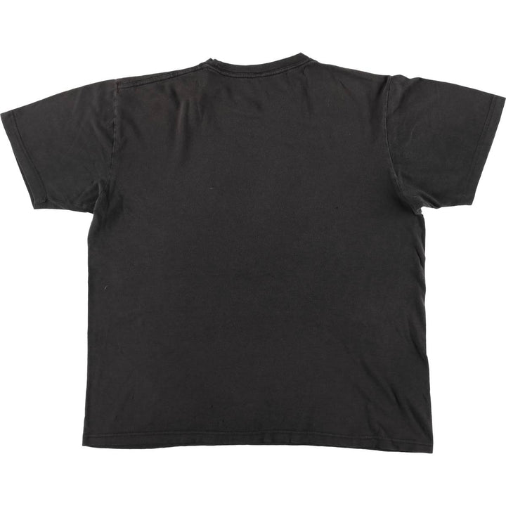 IRON MAIDEN Iron Maiden Band T-shirt Band T Men's L size unclear black type Vintage Second Hand