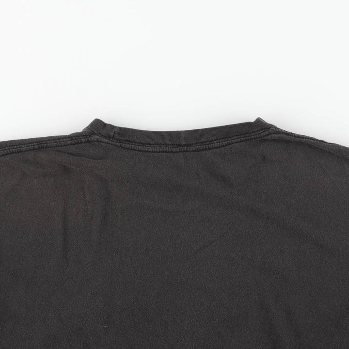 IRON MAIDEN Iron Maiden Band T-shirt Band T Men's L size unclear black type Vintage Second Hand
