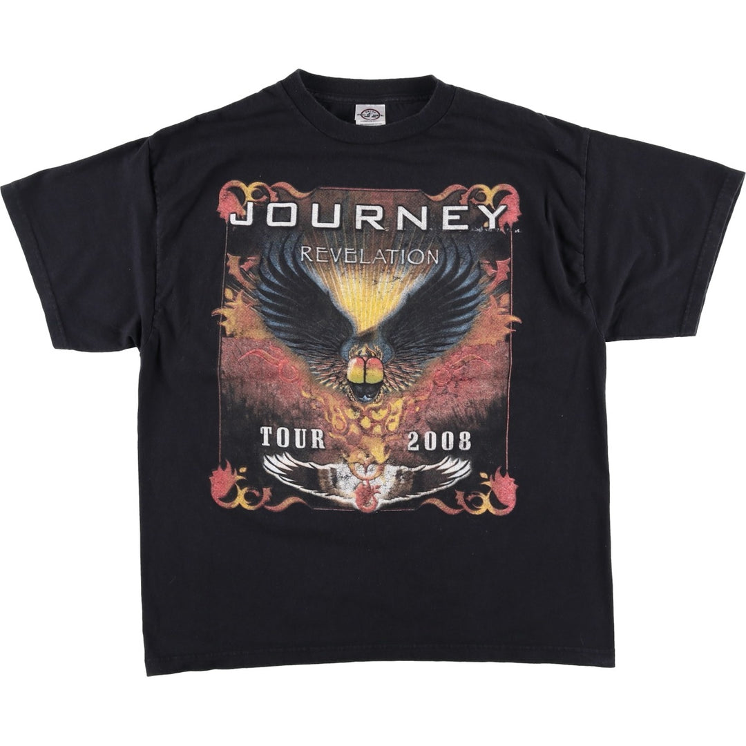 2000'S Delta Journey Band T-shirt, Men's Size L (approx.) cotton black type Vintage Second Hand