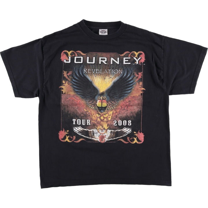 2000'S Delta Journey Band T-shirt, Men's Size L (approx.) cotton black type Vintage Second Hand