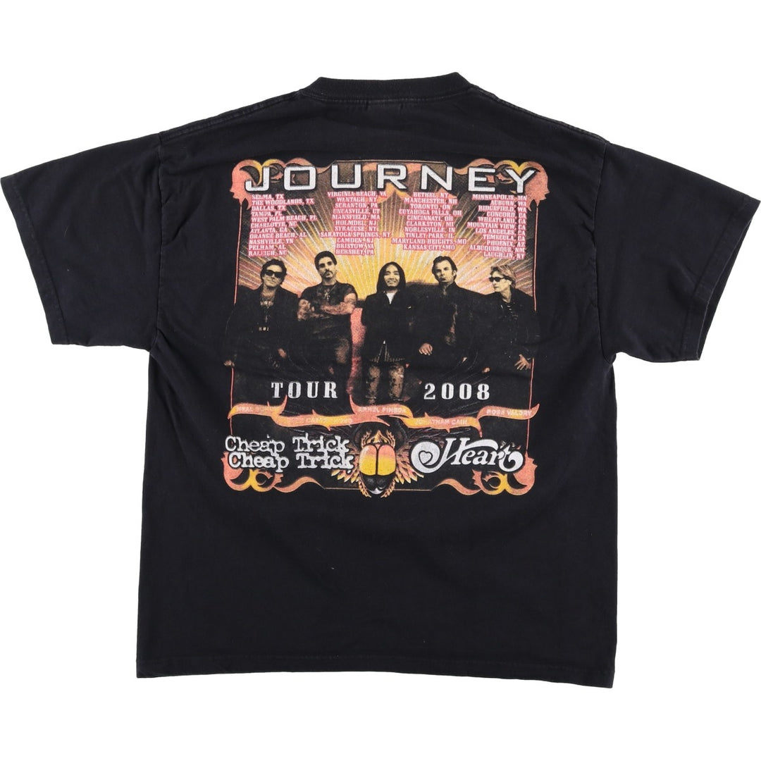 2000'S Delta Journey Band T-shirt, Men's Size L (approx.) cotton black type Vintage Second Hand