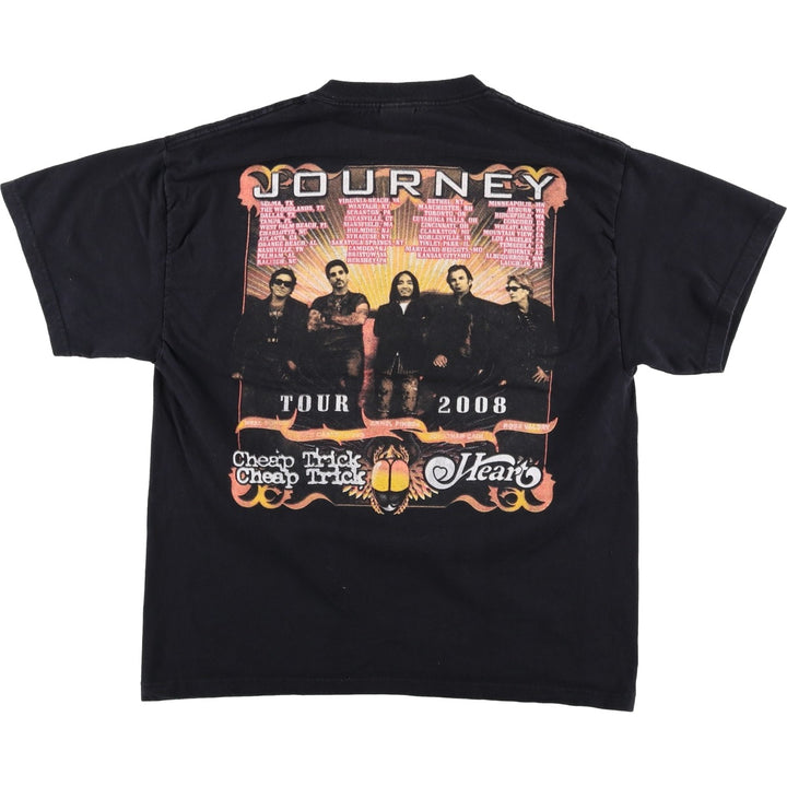 2000'S Delta Journey Band T-shirt, Men's Size L (approx.) cotton black type Vintage Second Hand