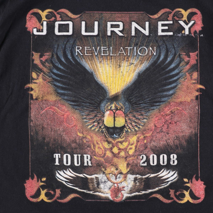 2000'S Delta Journey Band T-shirt, Men's Size L (approx.) cotton black type Vintage Second Hand