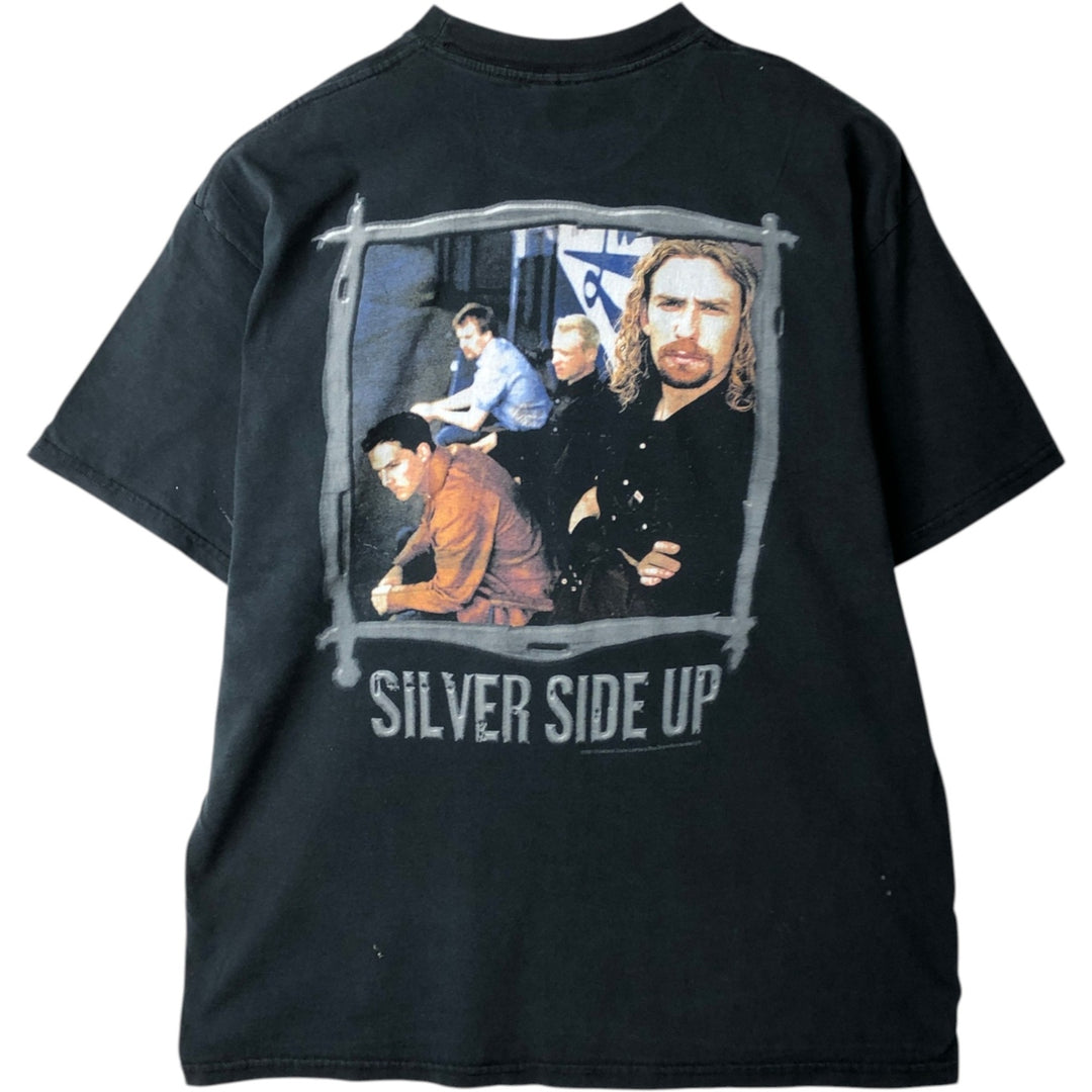2000'S M and O NICKELBACK Band T-shirt, Men's XL equivalent. cotton black type Vintage Second Hand