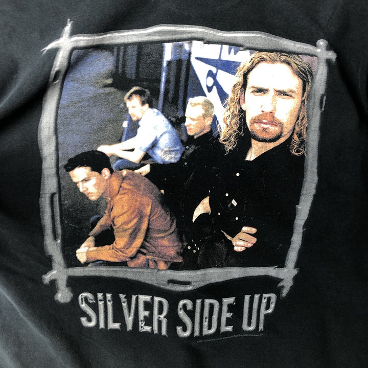 2000'S M and O NICKELBACK Band T-shirt, Men's XL equivalent. cotton black type Vintage Second Hand