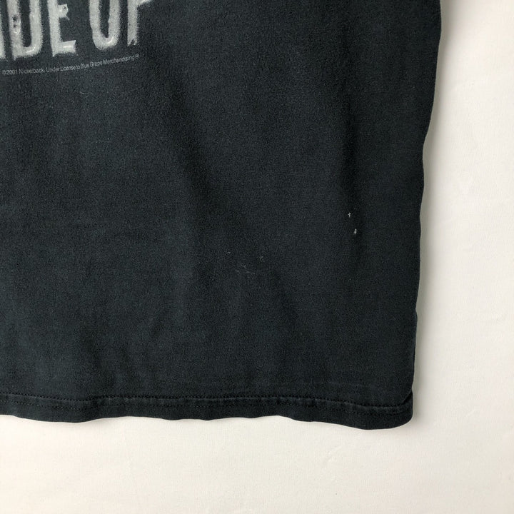 2000'S M and O NICKELBACK Band T-shirt, Men's XL equivalent. cotton black type Vintage Second Hand