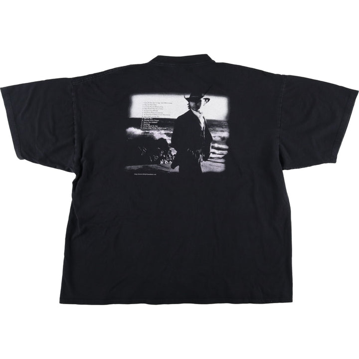 Cygnus DWIGHT YOAKAM Band T-shirt, Men's XXL equivalent. cotton black type Vintage Second Hand