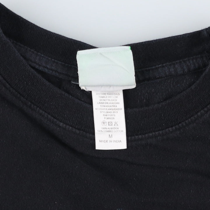 00's THE BEATLES Band T-shirt, Band T, Men's M size cotton black type Vintage Second Hand