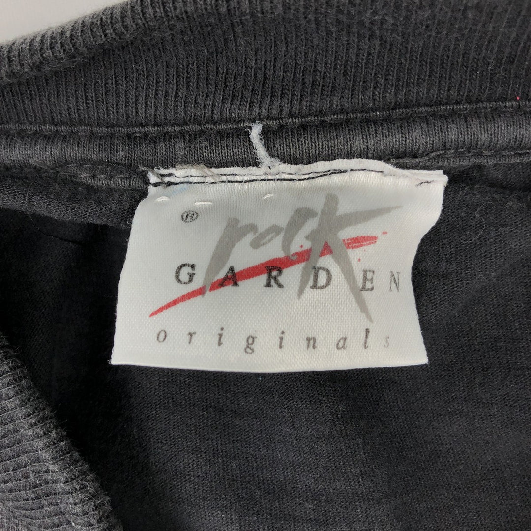 rock GARDEN advertising T-shirt, men's size S (equivalent) cotton black type Vintage Second Hand