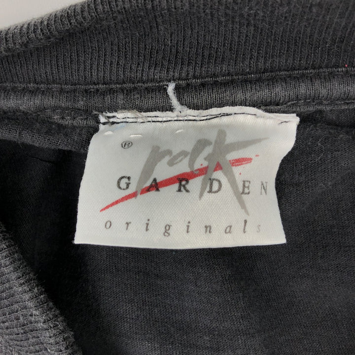 rock GARDEN advertising T-shirt, men's size S (equivalent) cotton black type Vintage Second Hand