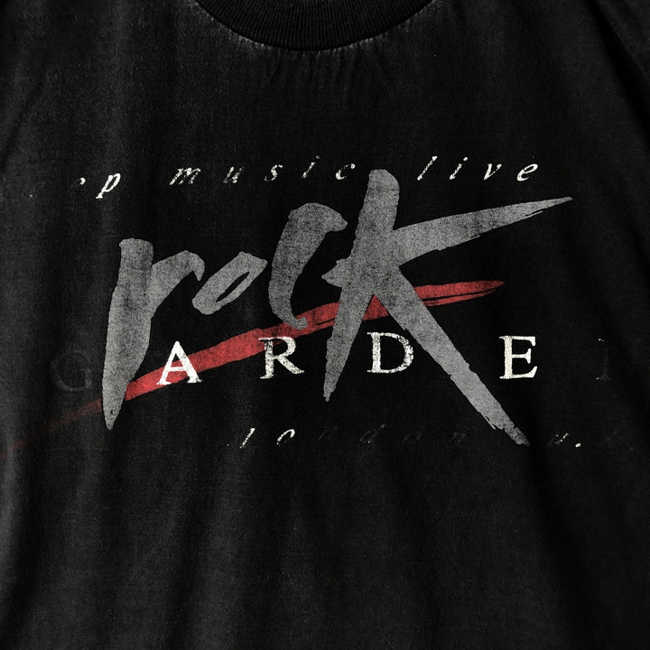 rock GARDEN advertising T-shirt, men's size S (equivalent) cotton black type Vintage Second Hand