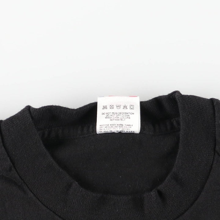90'S Fruit of the Loom George Strait Band T-Shirt, Made in USA, Men's Size L (approx.), Vintage cotton black type Vintage Second Hand