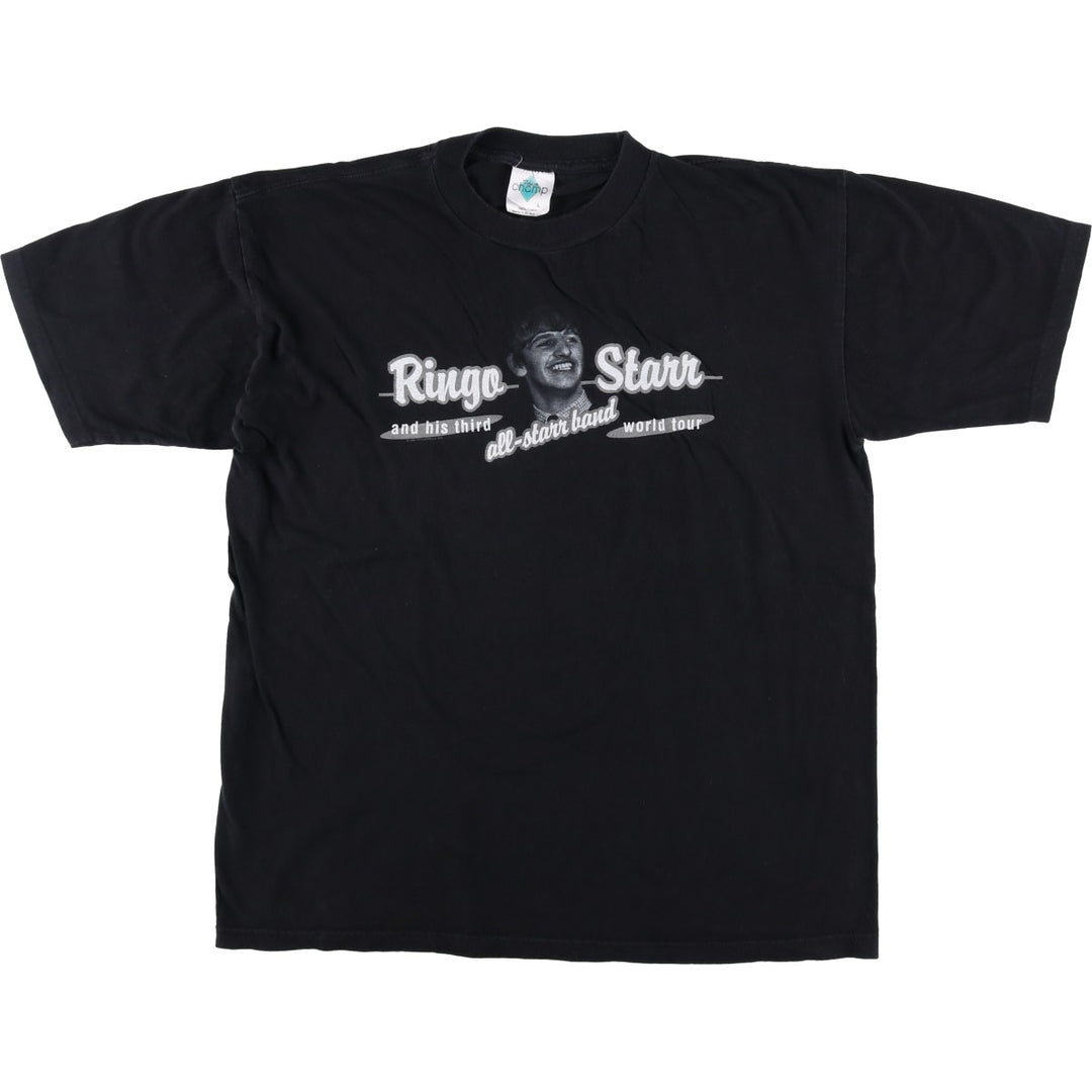 90s-00'S RINGO STARR Band T-shirt, Men's Size L (approx.), Vintage cotton black type Vintage Second Hand