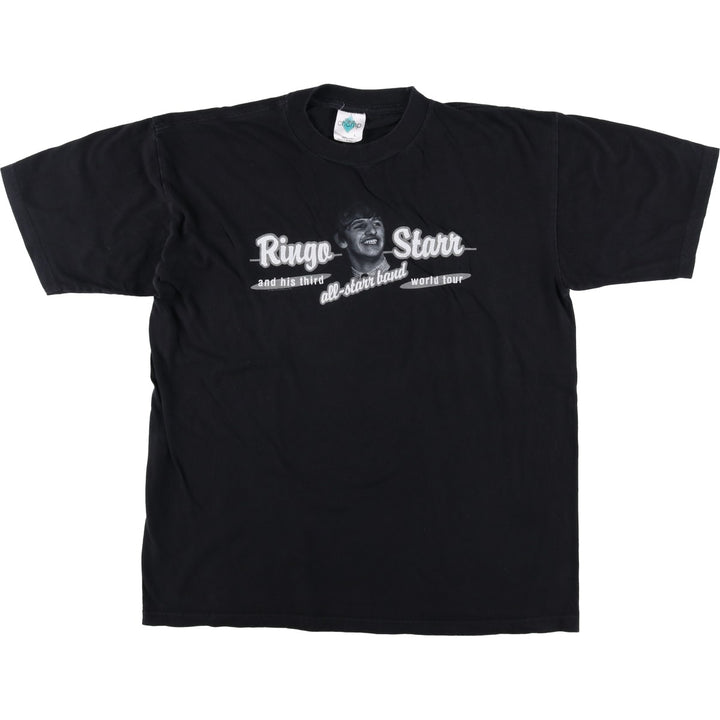 90s-00'S RINGO STARR Band T-shirt, Men's Size L (approx.), Vintage cotton black type Vintage Second Hand